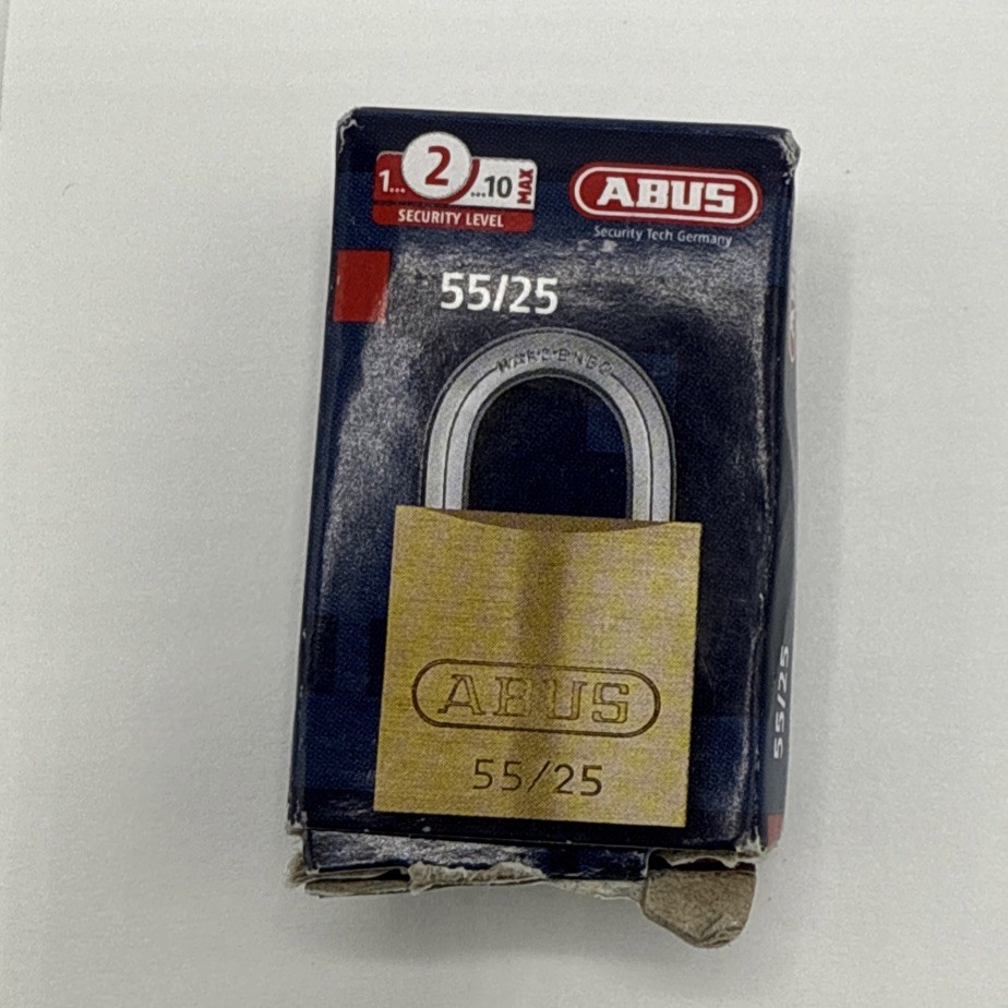ABUS KA 5251 Keyed Alike Security Padlock 55/25mm Brass with 2 Keys