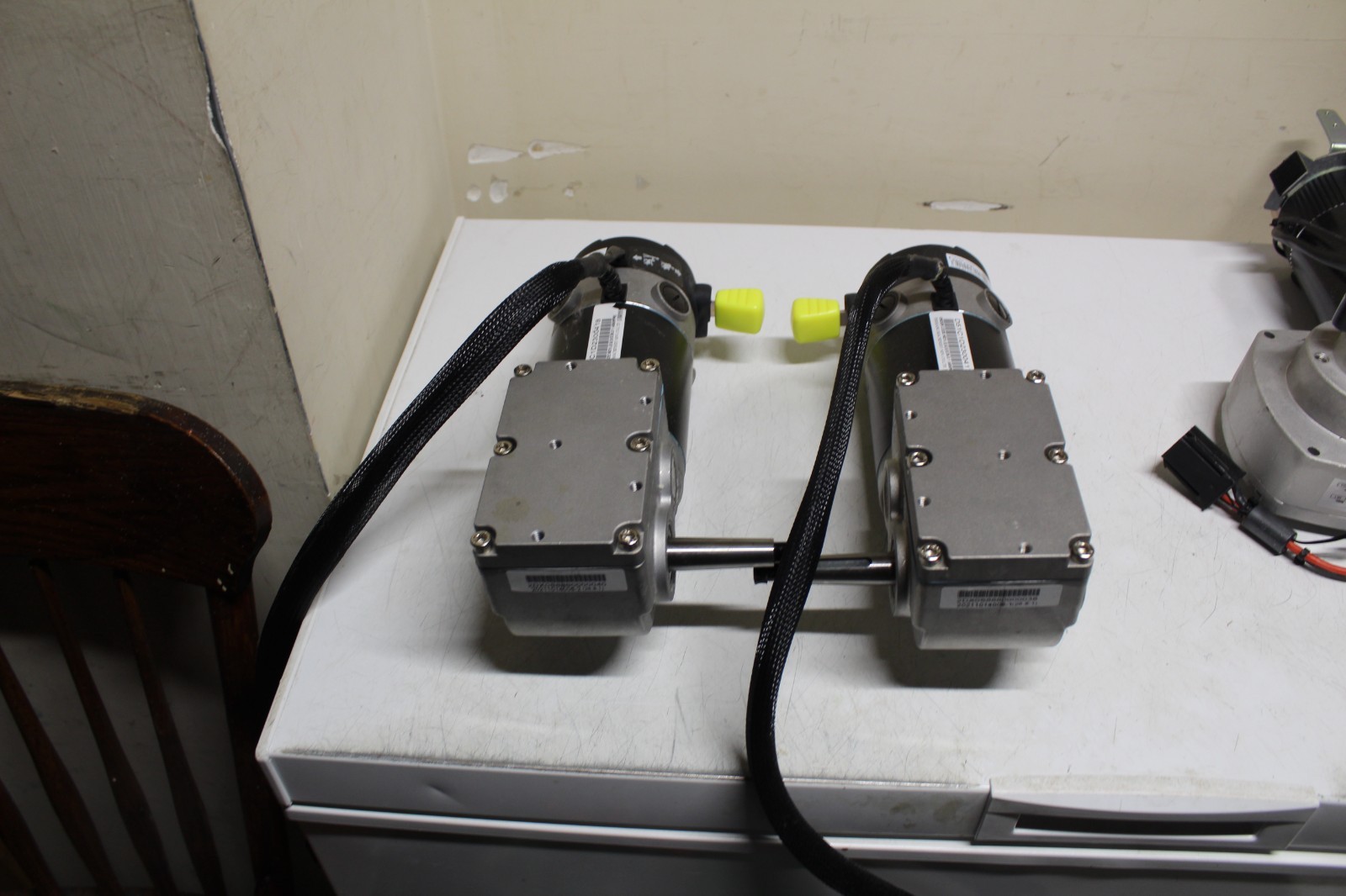 Left & Right Motors for  Power Wheelchair NEW OLD STOCK WHEEL CHAIR LOOK wheel