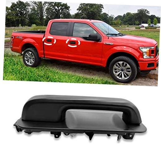 1PCS Compatible with Ford F150 F150 Passenger Side-Front Or Rear-Smooth Black