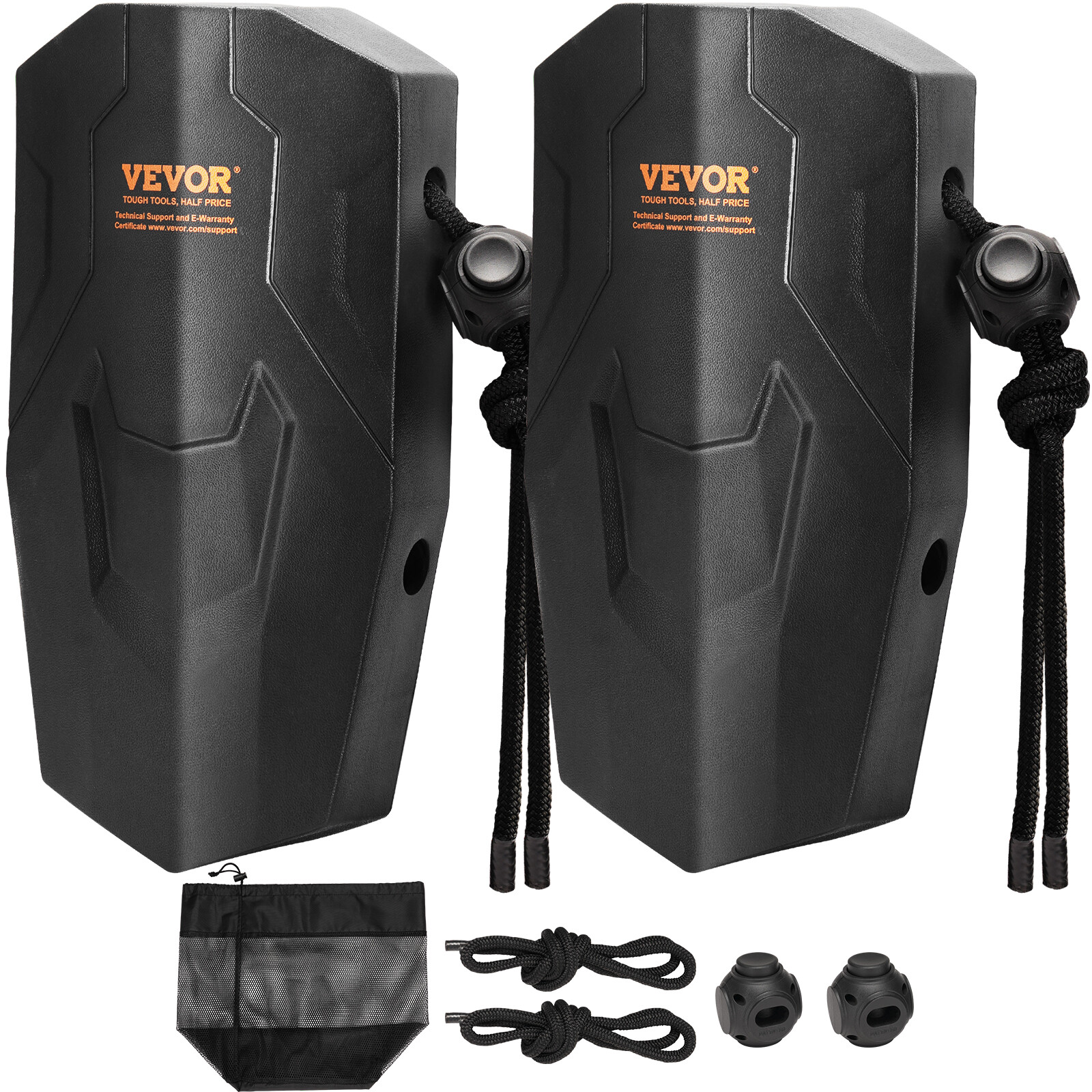 VEVOR 2Pack Upgraded Boat Fenders Durable EVA Boat Bumpers Buoys Fender Docking
