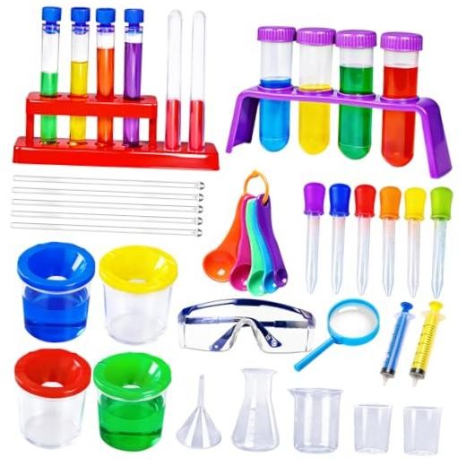 37PCS Science Kits for Kids, Beakers and Test Tubes Experiments | Color