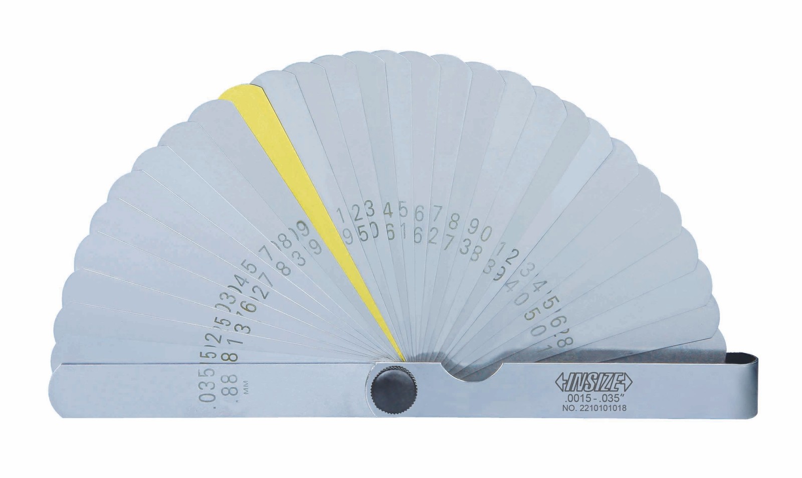 Insize FEELER GAUGE, .0015"~.035" (4608-31)