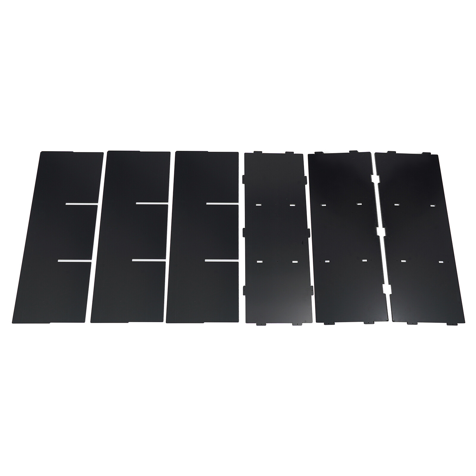 4 Tiers PVC Desktop Countertop Literature Organizer Black Office Home Use NEW
