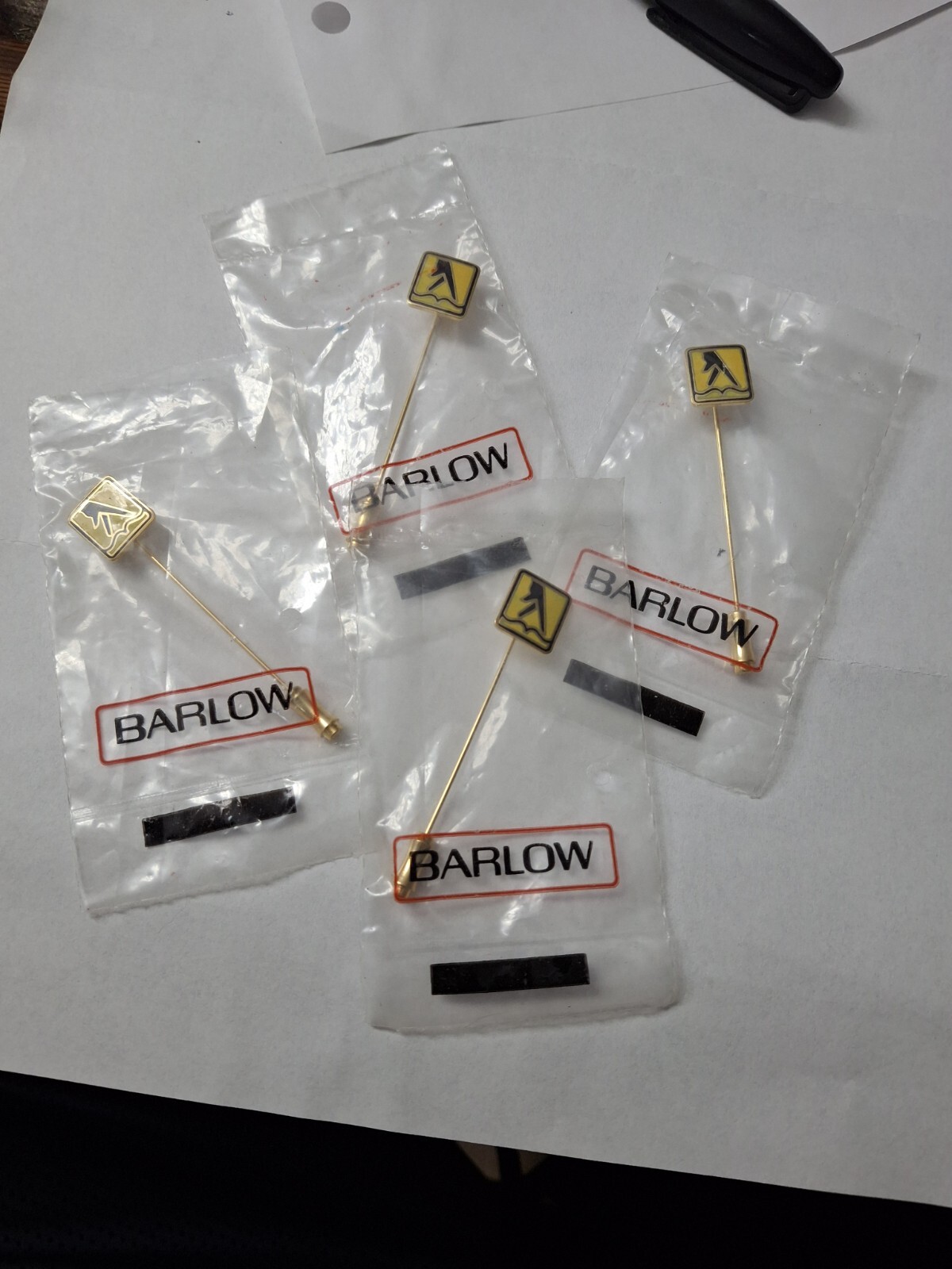 Lot Of 4 Barlow Yellow Pages Stick Pin