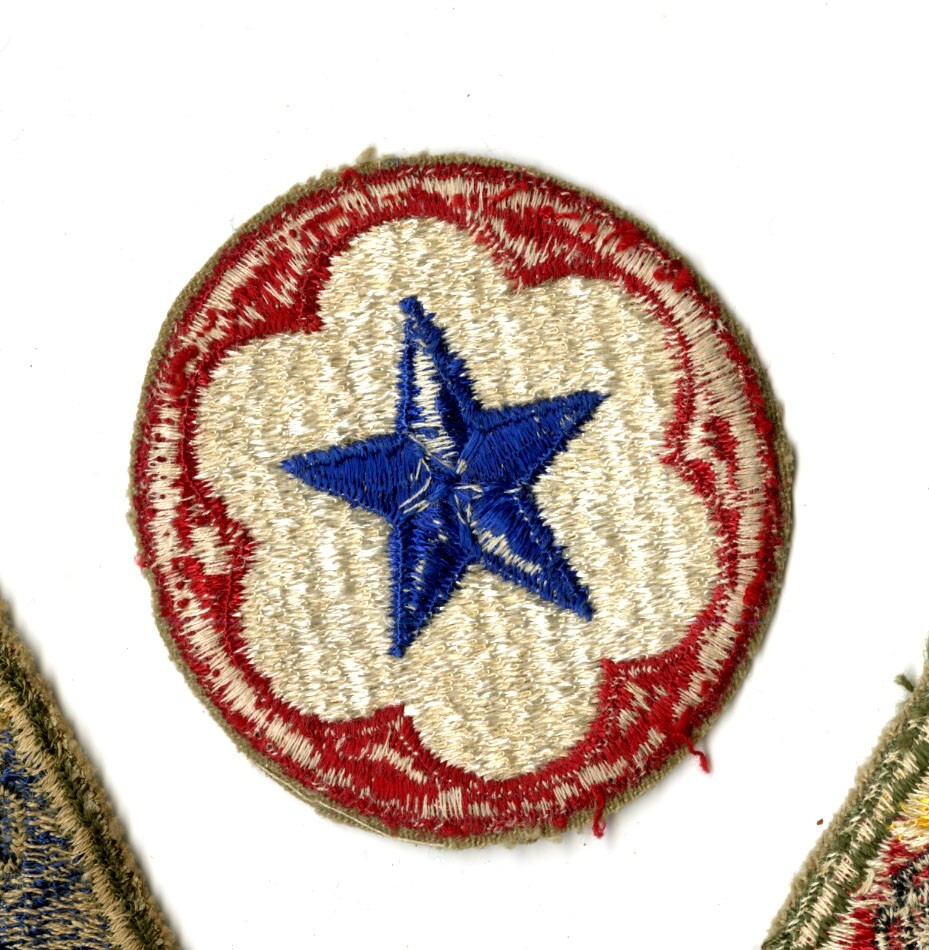 Army Service Forces White Back Patch WWII Vintage
