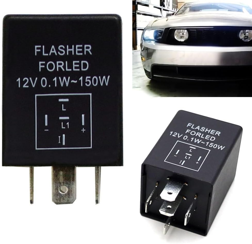 5-Pin EP27 FL27 Electronic LED Flasher Relay Fix As LED Turn Signal Bulbs Hyper