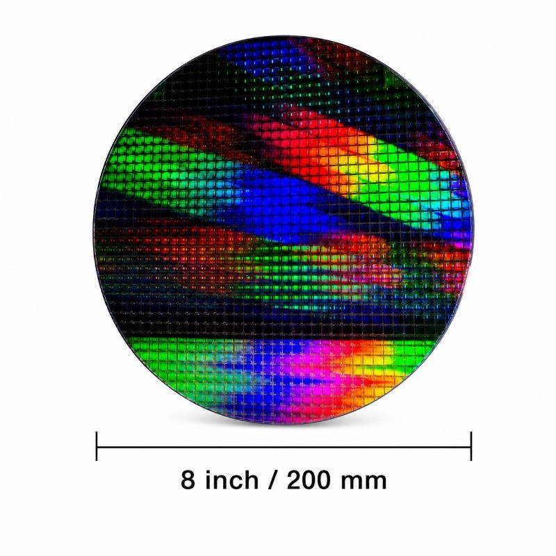 8 Inch Silicon Wafer with Stand Semiconductor Display Collection