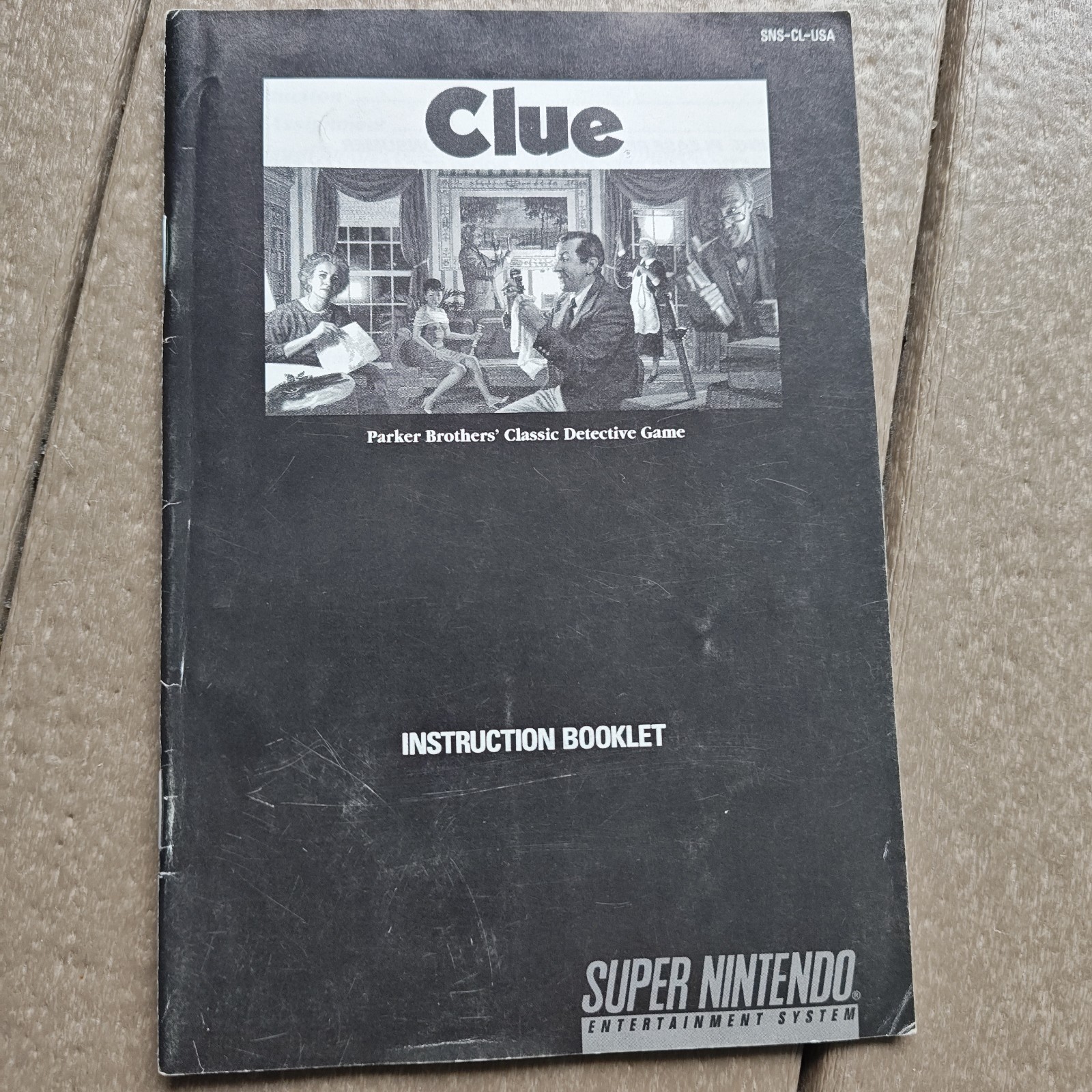 Clue SNES Super Nintendo Instruction Manual ONLY GREAT CONDITION