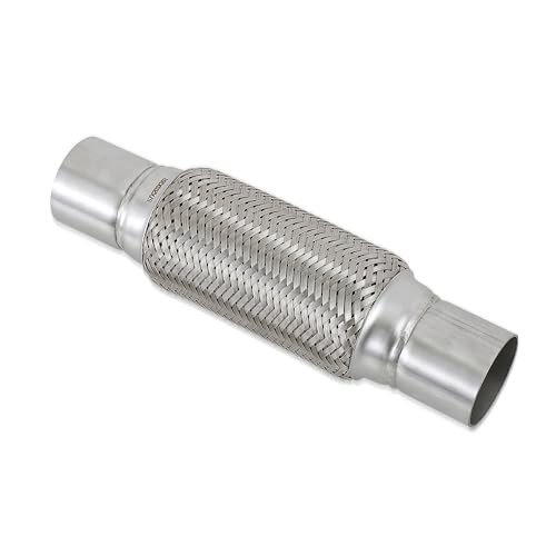 2.25''X8''universal stainless steel Exhaust Flex Pipe with Ends 12" Inch Long
