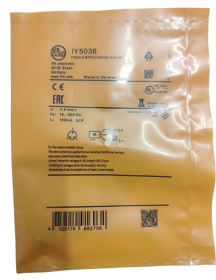 IFM IY5036 Proximity Sensor 10...36 DC New