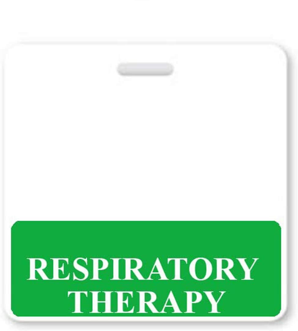 RESPIRATORY THERAPY Badge Buddy - Horizontal - Hospital ID Card Buddies for RT