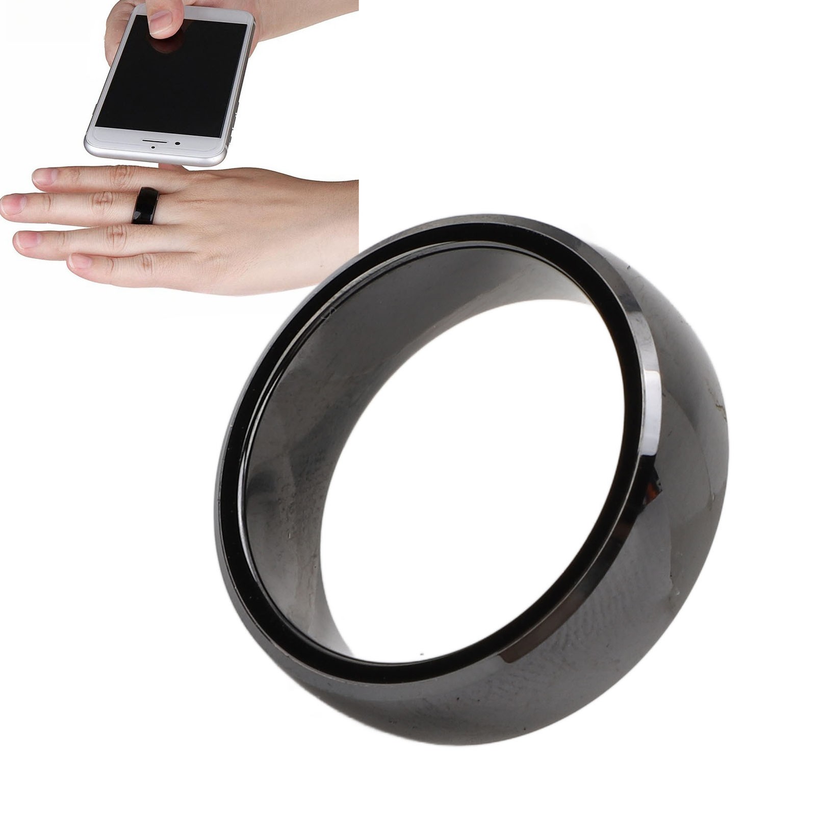 NFC Smart Ring Ceramic Finger Ring For Non Contact Access Control Electronic WT