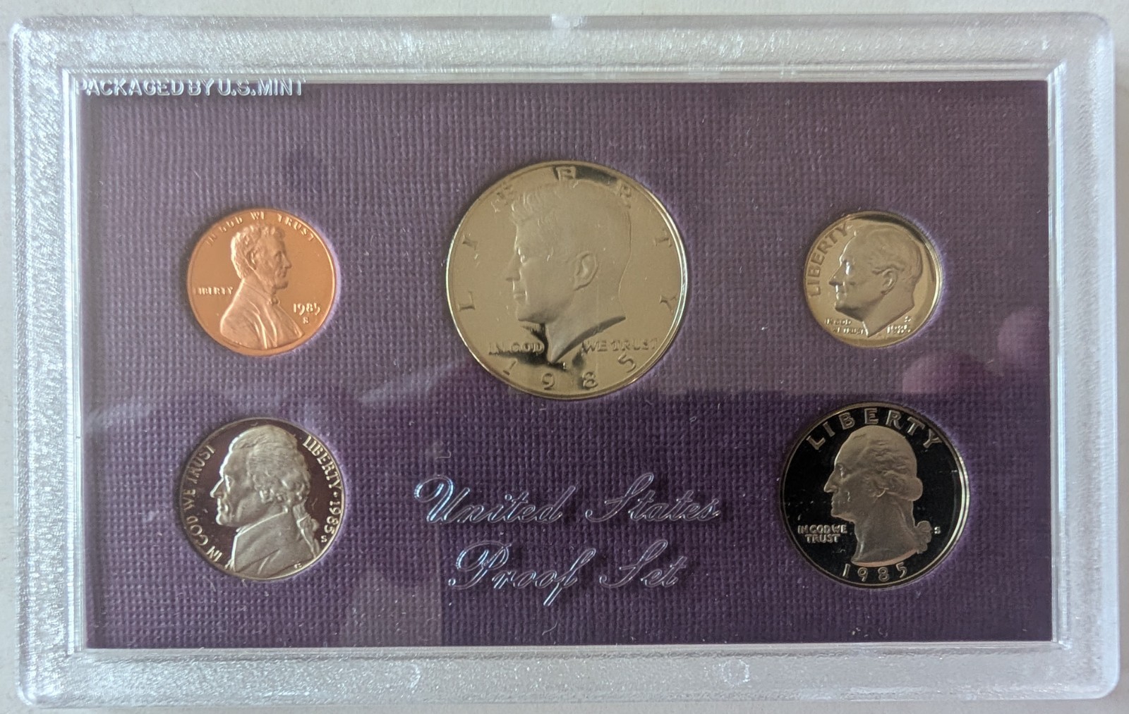 1985 Clad Proof Set U.S. Mint Original Government Packaging OGP