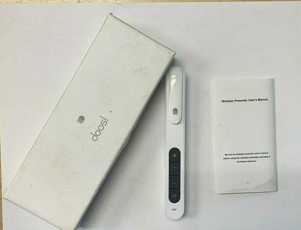 Doosl Simple Wireless Presenter, 2.4GHz Powerpoint Presentation Remote Control (
