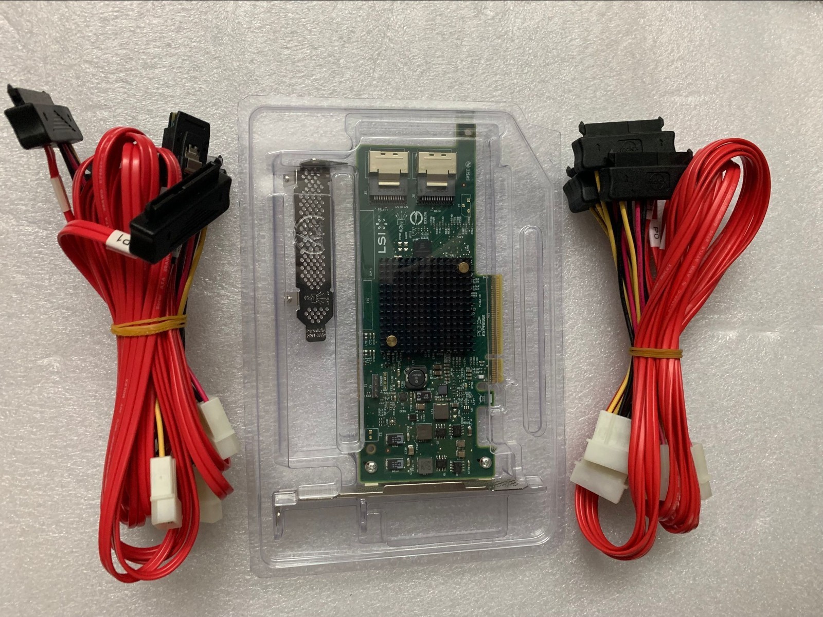 LSI 9207-8i SATA SAS 6G/s PCI-E 3.0 Host Bus Adapter + 2* SFF-8087 to SFF-8482