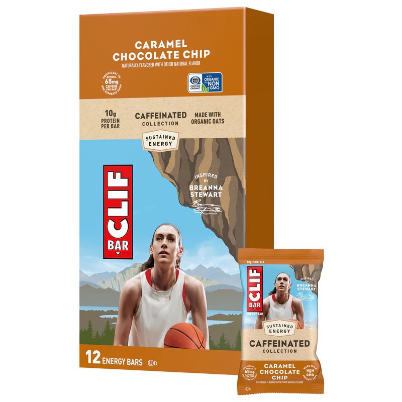 Clif Bar Chocolate Chunk Caramel - Organic Whole Grain Energy Bars, Non-GMO,