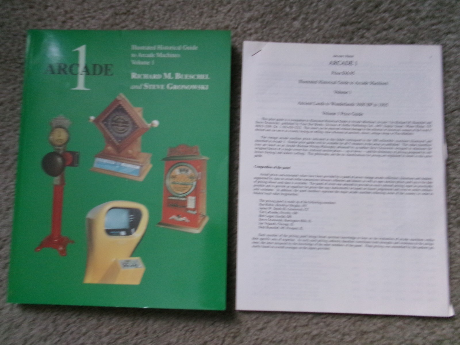 Arcade 1 Illustrated Historical Guide to Arcade Games with Price Guide