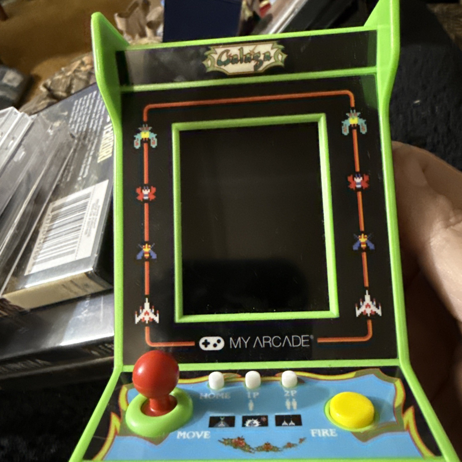 Galaga Nano Player Pro-4.8 Fully Playable Portable Mini Arcade Machine, Works