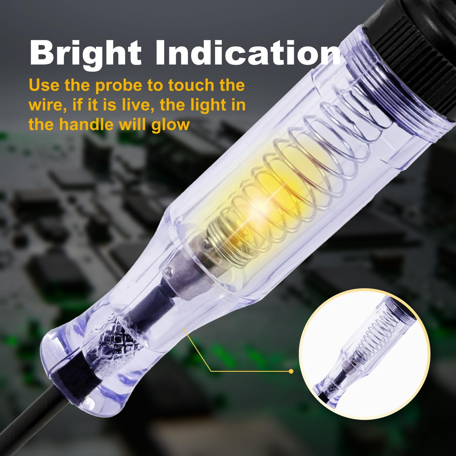 Test Light Automotive, Professional 6V-12V-24V DC Circuit Tester | Continuity &