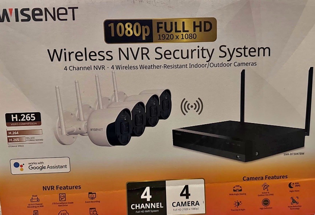Wisenet 4 Wireless camera kit