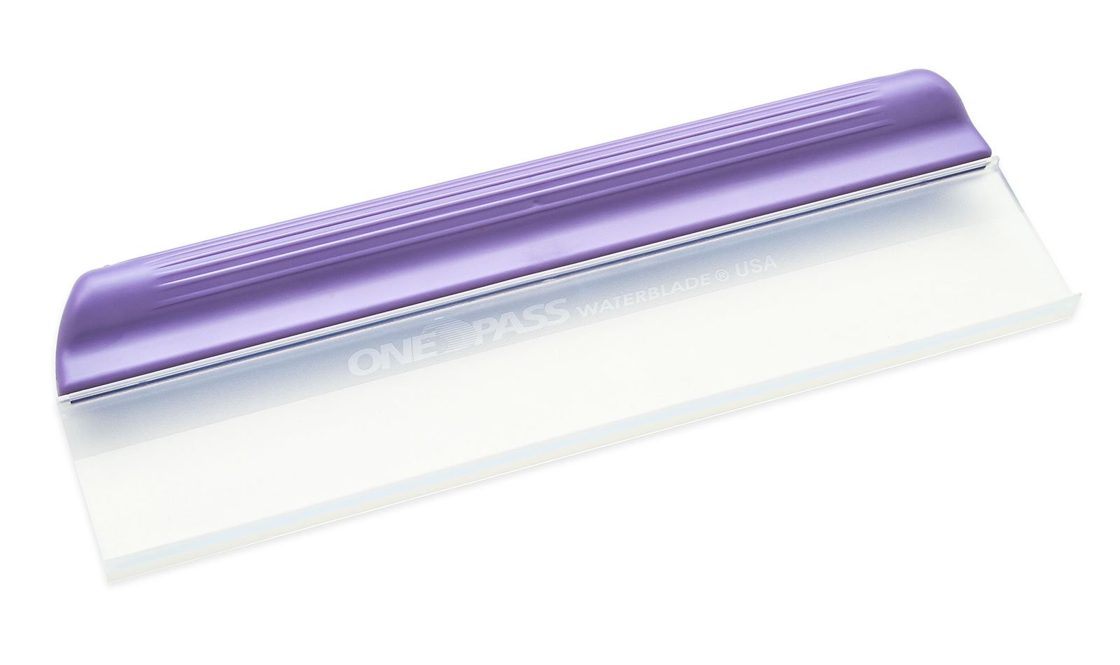 One Pass Classic 12 Waterblade Silicone T-Bar Squeegee Purple WBL-OP2012CTY
