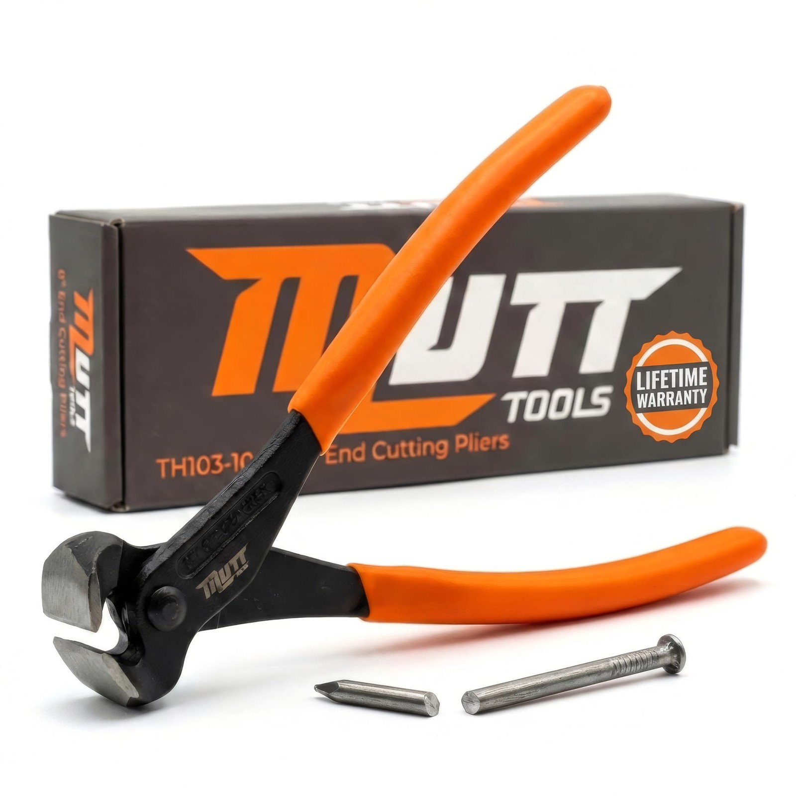 Mutt Tools 8 Inch End Cutting Pliers Heavy Duty â€“ CRV End Nippers Tool â€“ ...