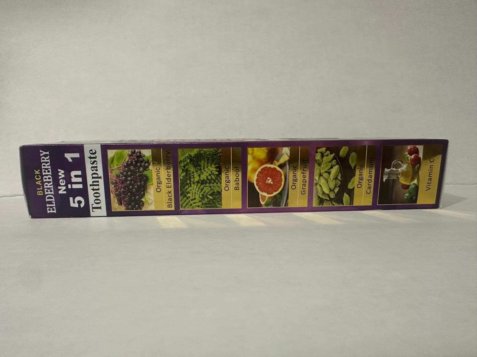 Essential Black Elderberry Fluoride-Free Toothpaste 6.5 oz Cardamom Herbal