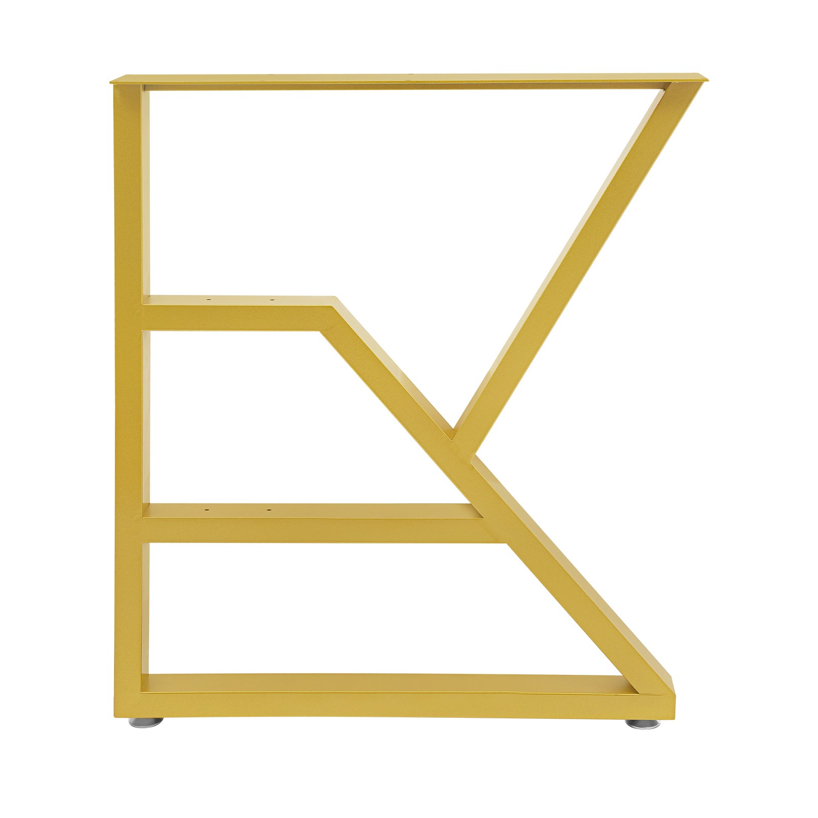 2Pcs 3-Tier Metal Table Legs, 28-Inch Metal Desk Legs K-Shaped Table Legs New.