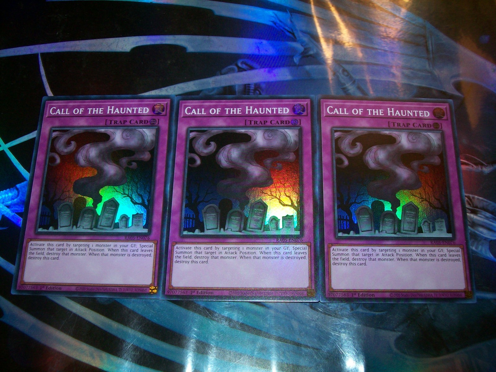 3x Call of the Haunted 1st Edition Super Rare RA05-EN076 Yu-Gi-Oh!