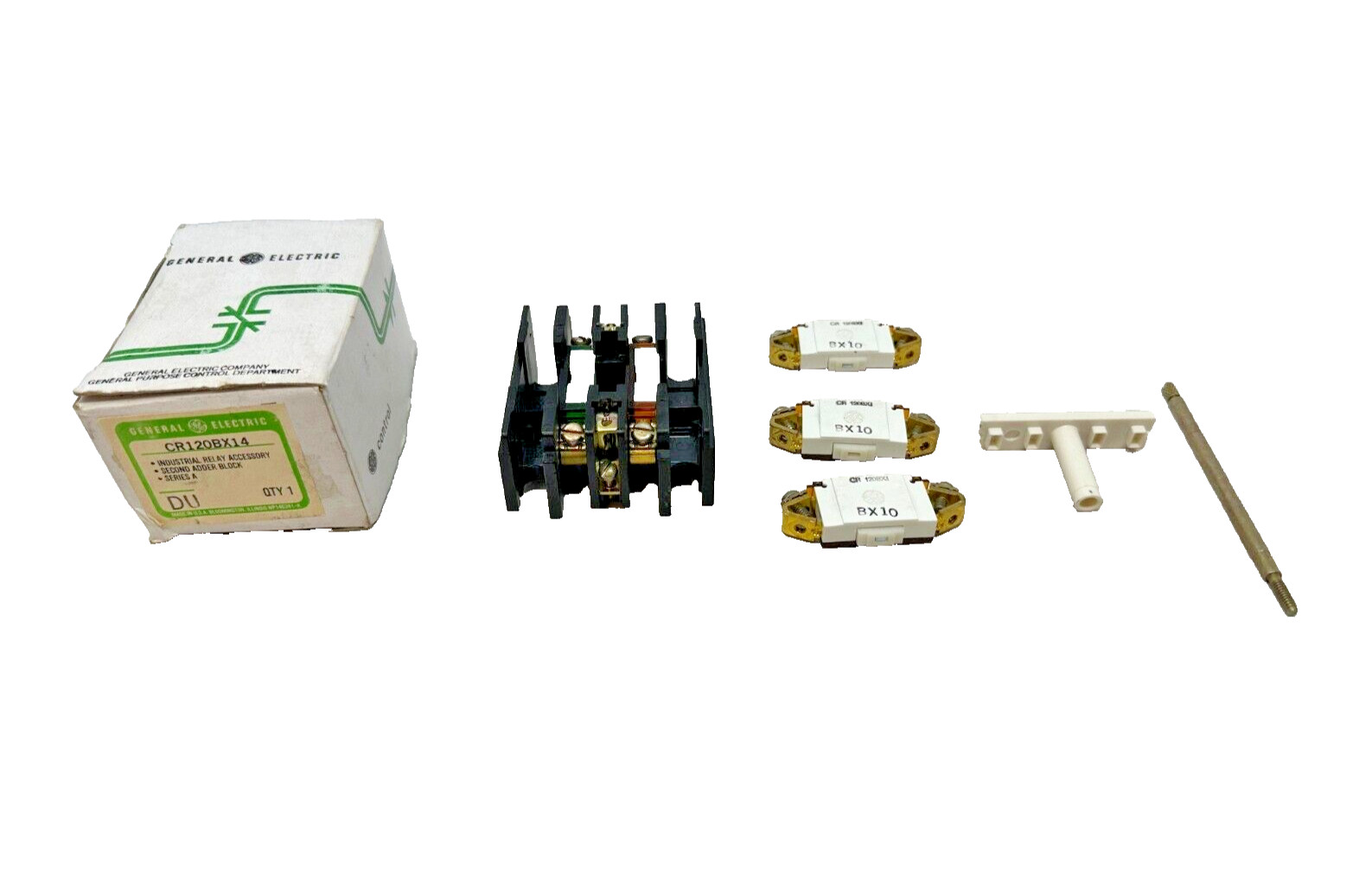 GE CR120BX14 Relay Adder Block w/ Contact Modules