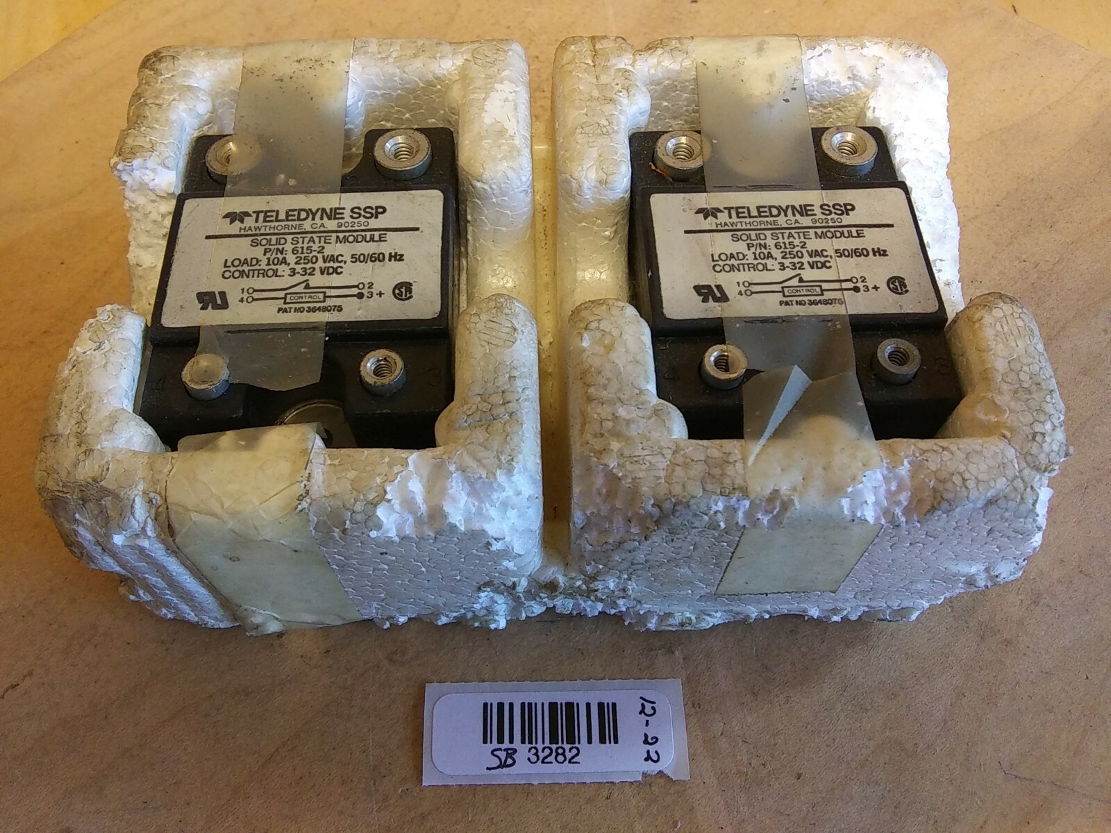 Teledyne 615-2 Solid State Relay (Lot of 2)
