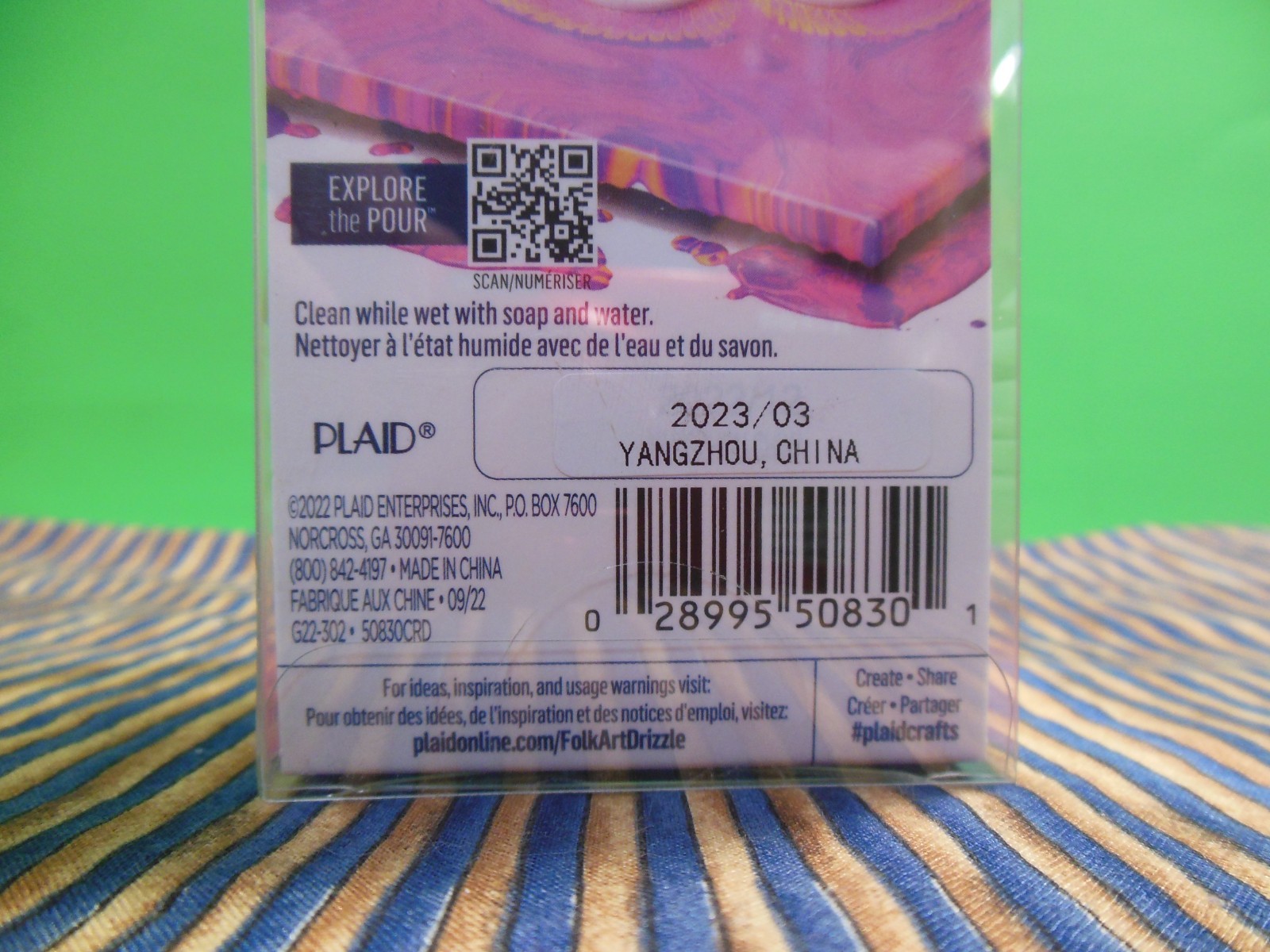 Plaid Strainer Set Painting kit complete 3 pcs Paint flows through ,see descrip