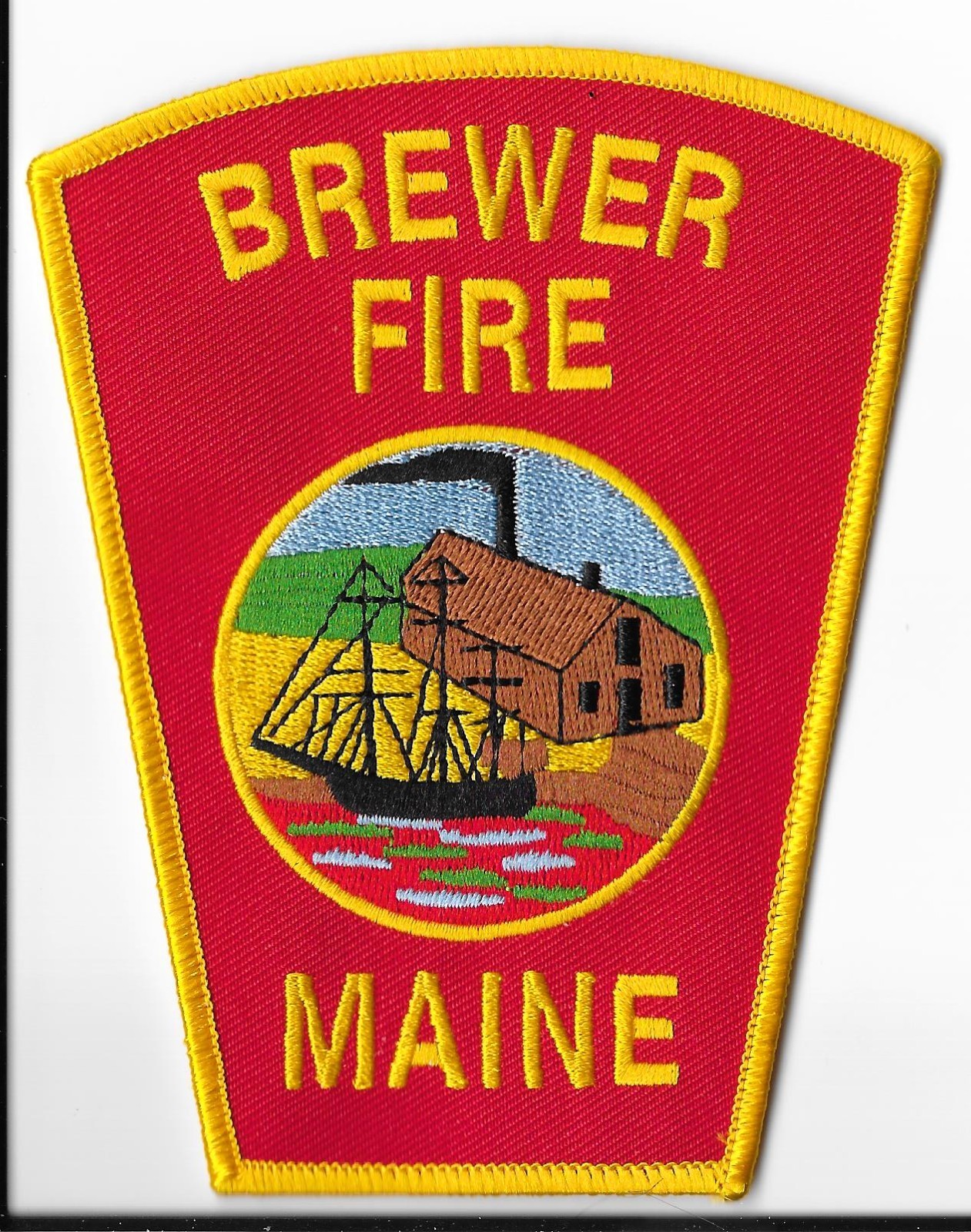 Brewer Fire Department, Maine Shoulder Patch V1