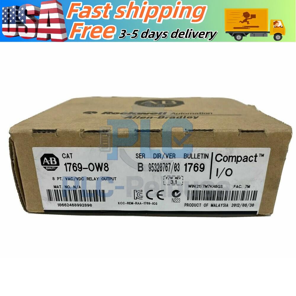 New Sealed AB 1769-OW8 CompactLogix Relay Output Module 1769OW8 US Free Tax