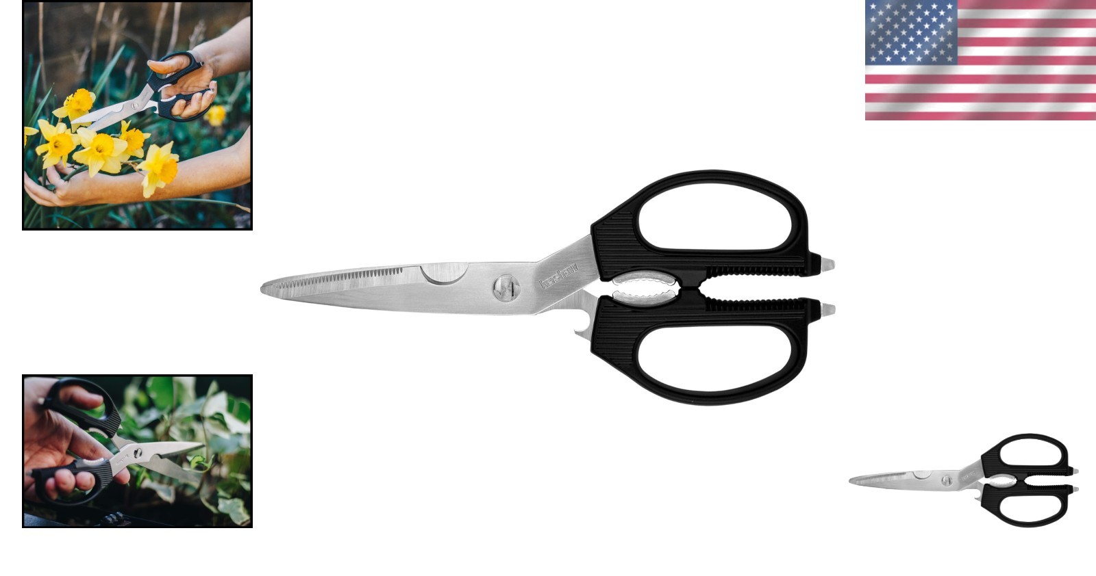 Taskmaster Multi-Purpose Shears, Black - 3.5" Blades