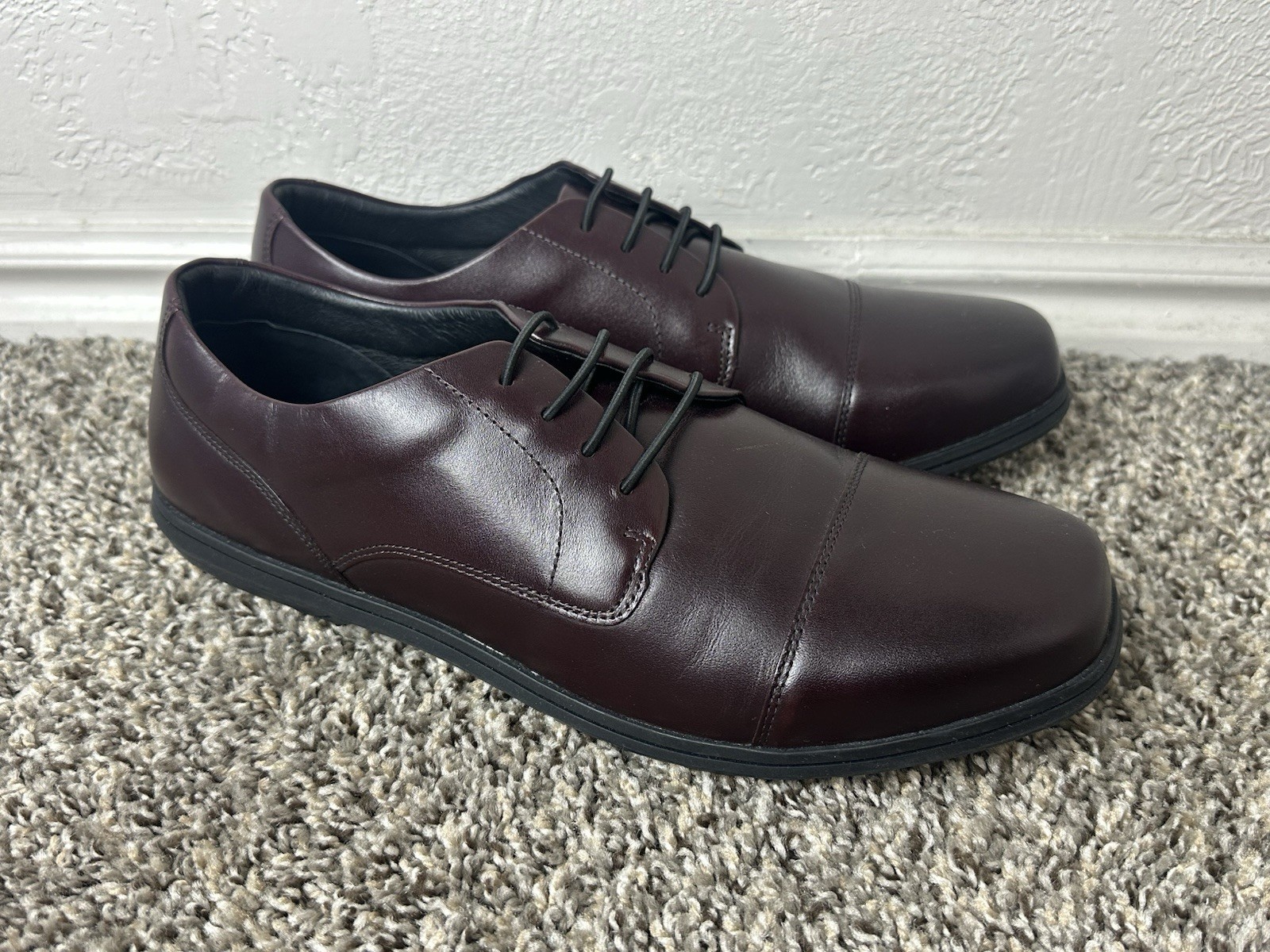 Birchbury Brenston barefoot dress shoes brown men's size 11.5 minimalist slip-on