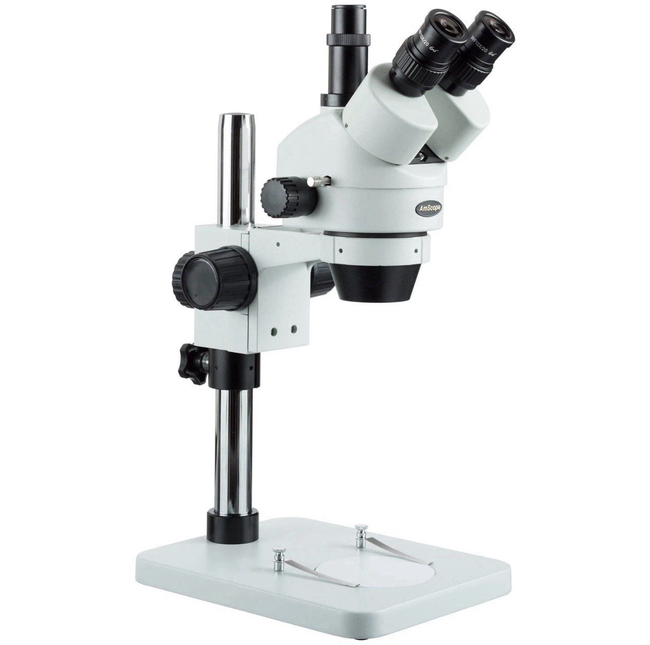 AmScope 7X-45X Zoom Trinocular Stereo Microscope SM-1TS-V203