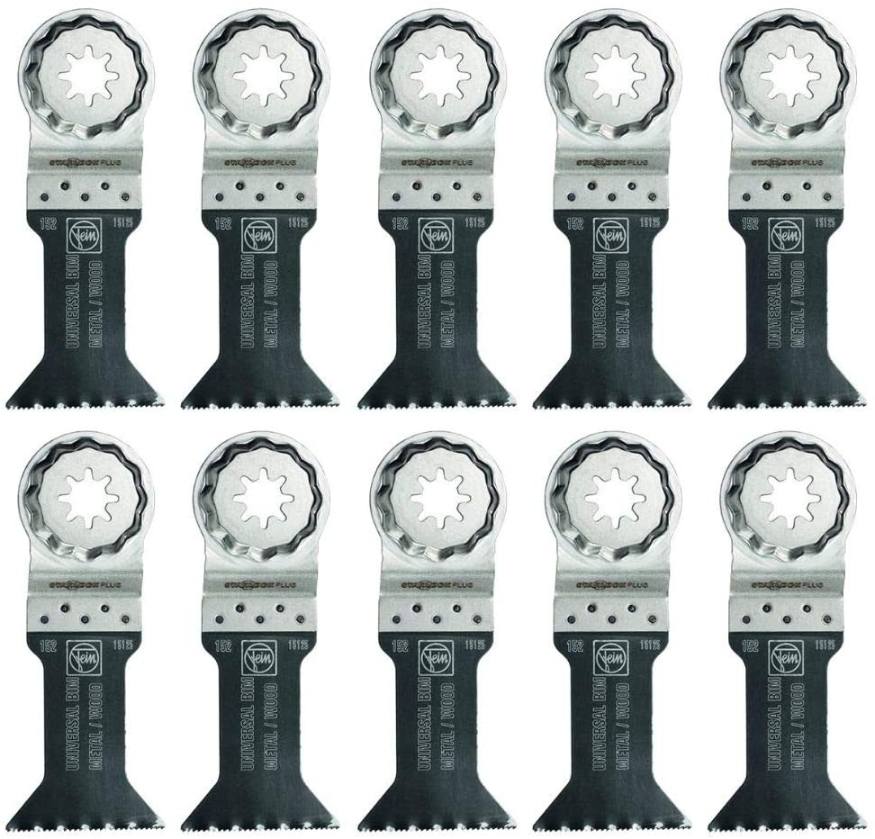 Fein E-Cut Saw Blades Waisted Shape, StarLockPlus Mount, 10-Pack, 63502152290