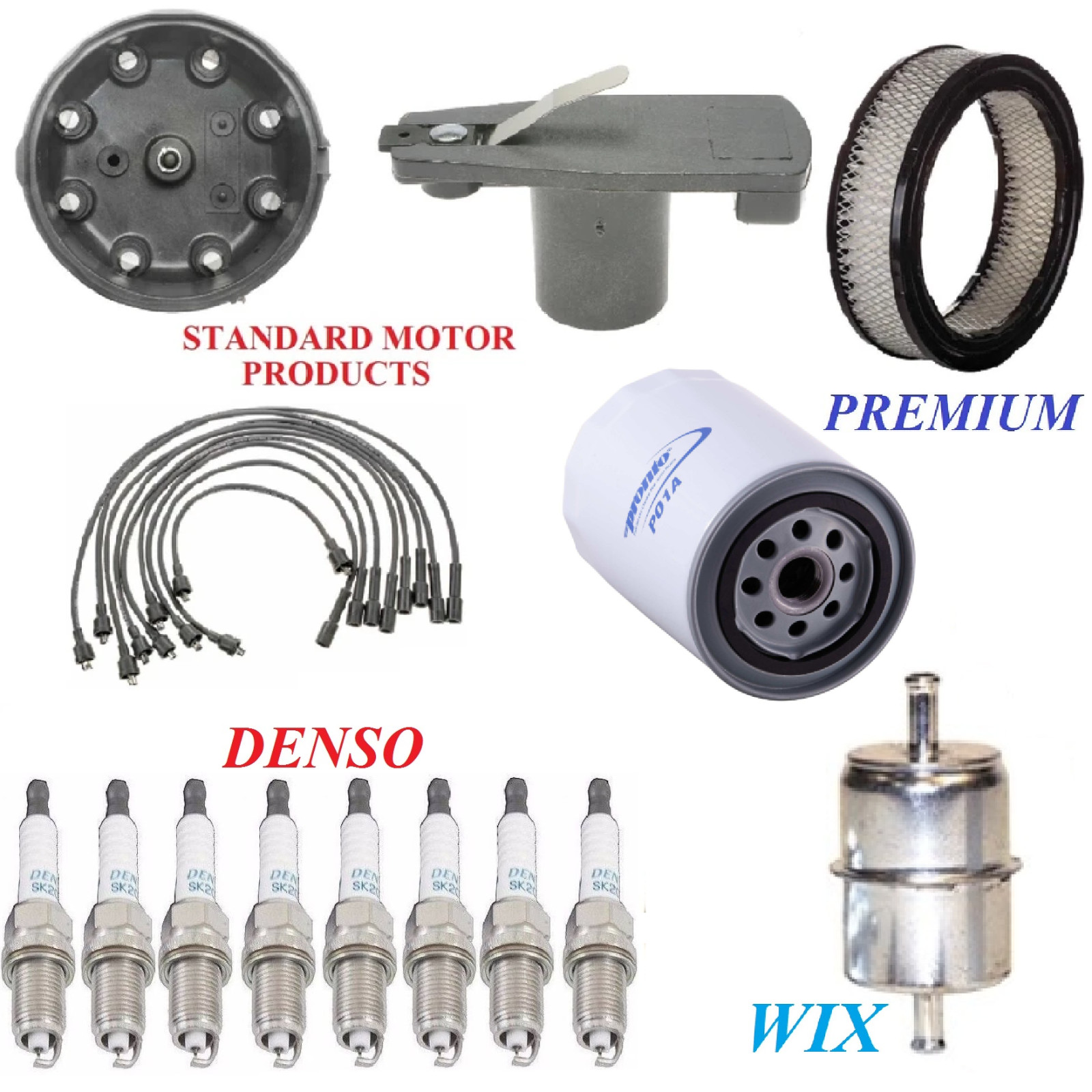Tune Up Kit Filters Cap Wire Plugs For DODGE D300 PICKUP V8 5.2L, Metal 70-72