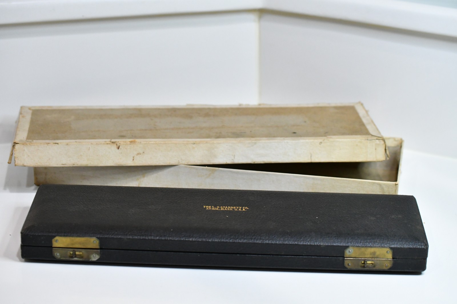 Vintage Starrett Series 124C Solid-Rod Inside Micrometer Set 1940s