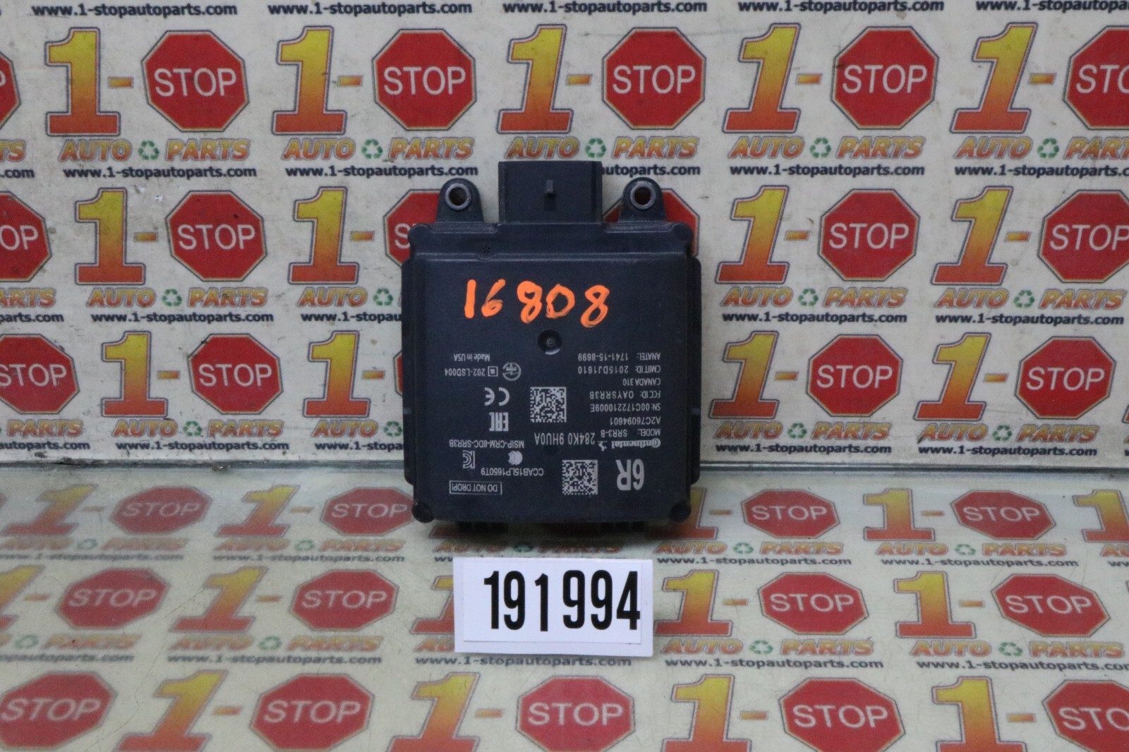 2017-2020 NISSAN MAXIMA RIGHT SIDE BLIND SPOT RADAR SENSOR UNIT 284K0-9HU0A OEM