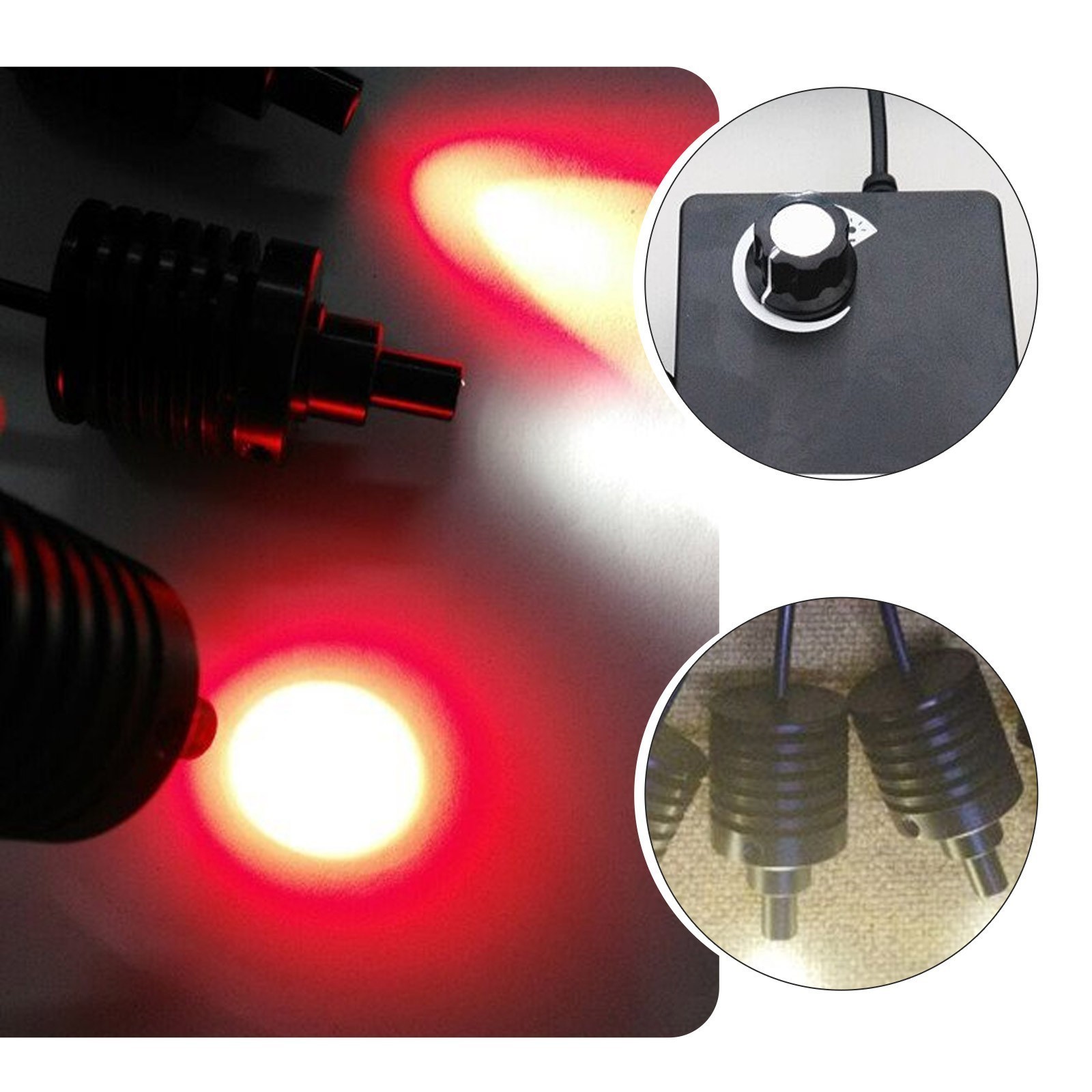 Adjustable Coaxial Light Source Microscope LED Spot Lamp Brightness 90V-240V