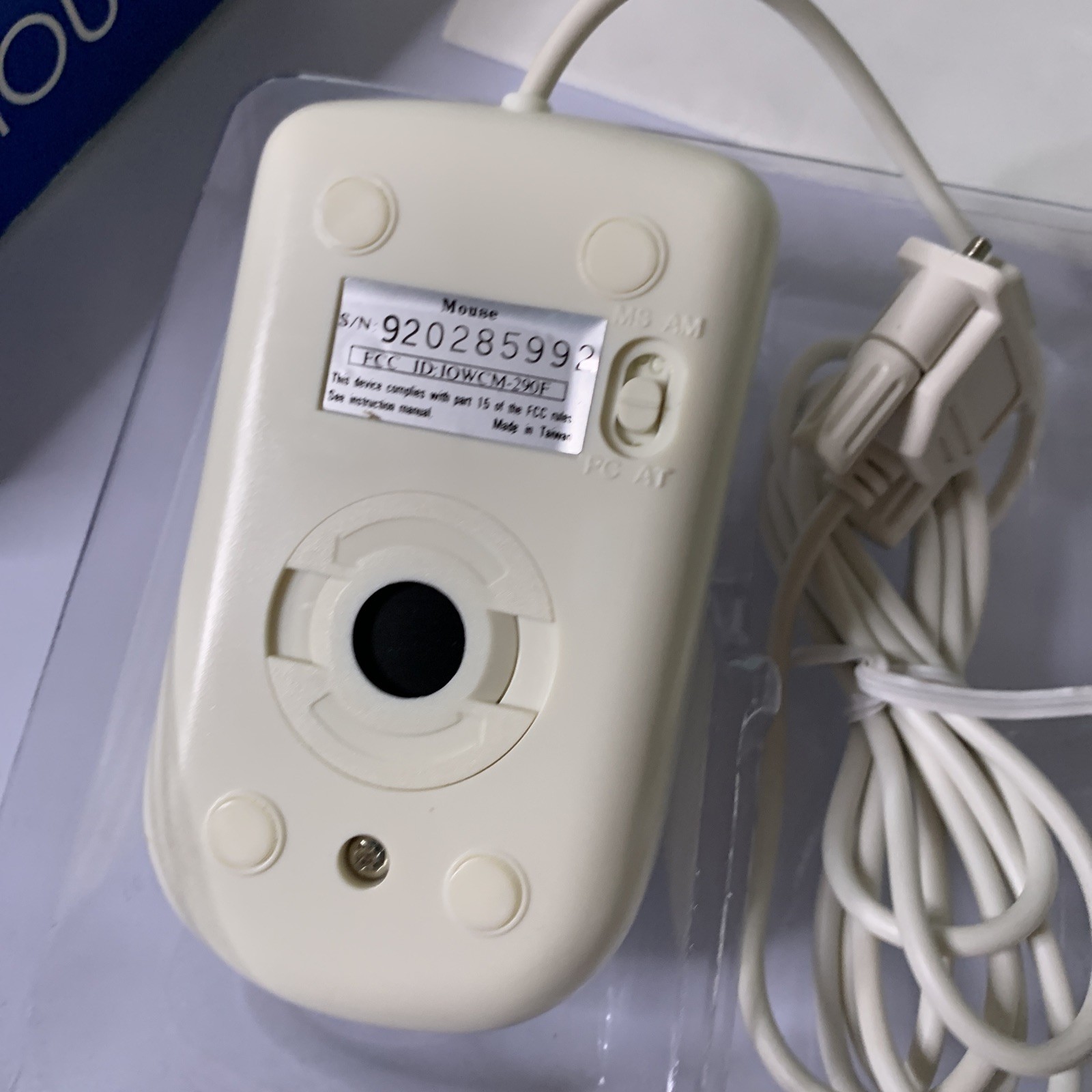 Opto-Mechanical Mouse Track-ball 3-Button Serial Connection Wired