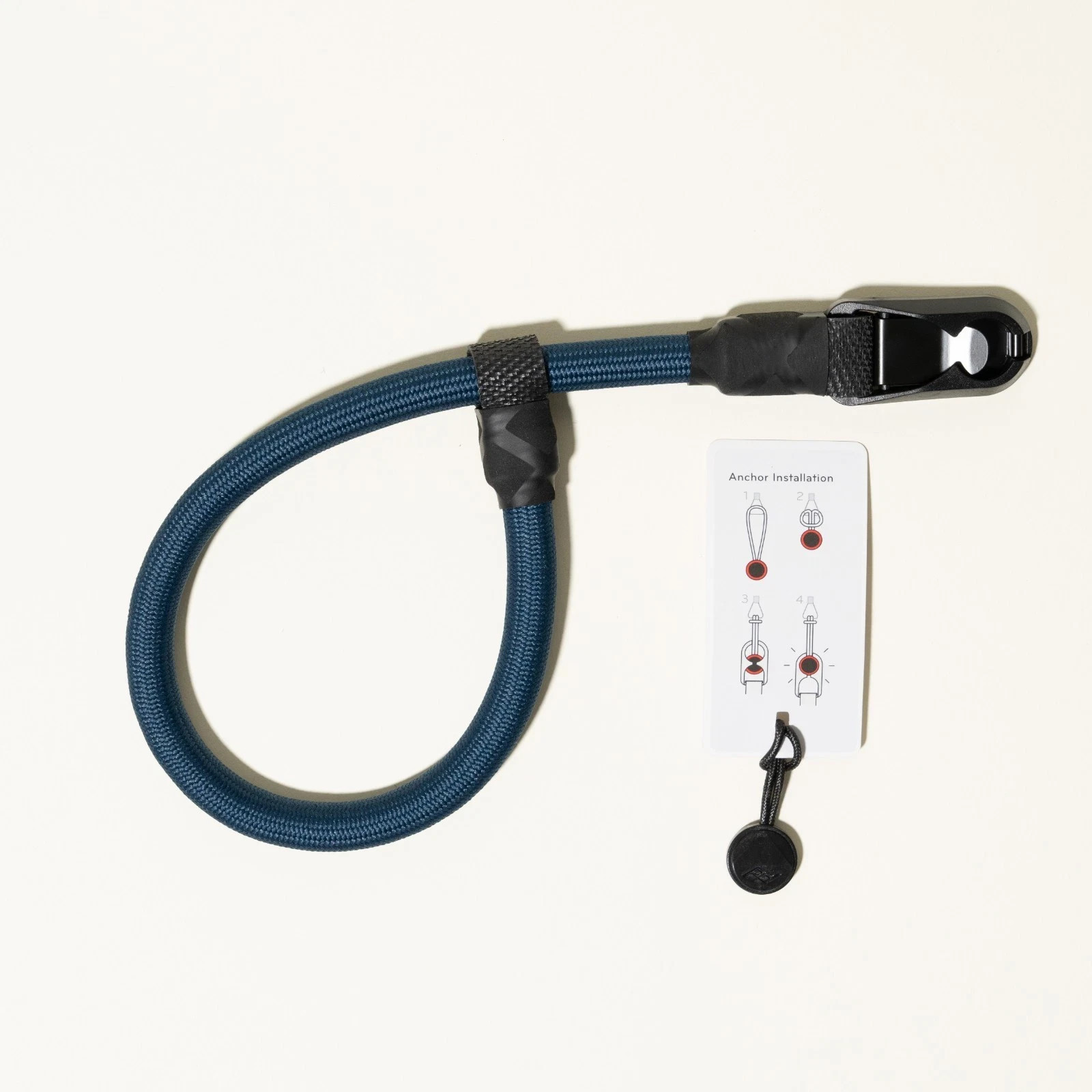 Blue Rope Handmade Camera Wrist Strap + Peak Design Anchor / Adjustable