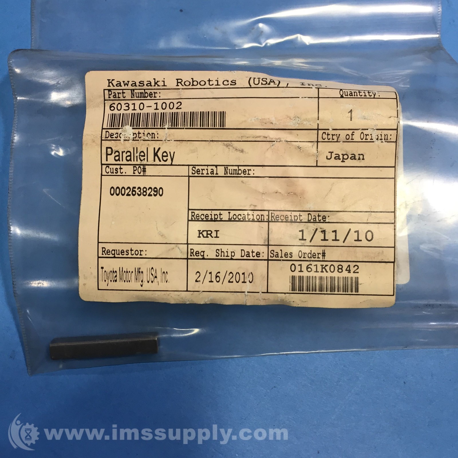Kawasaki Robotics 60310-1002 Parallel Key FNIP