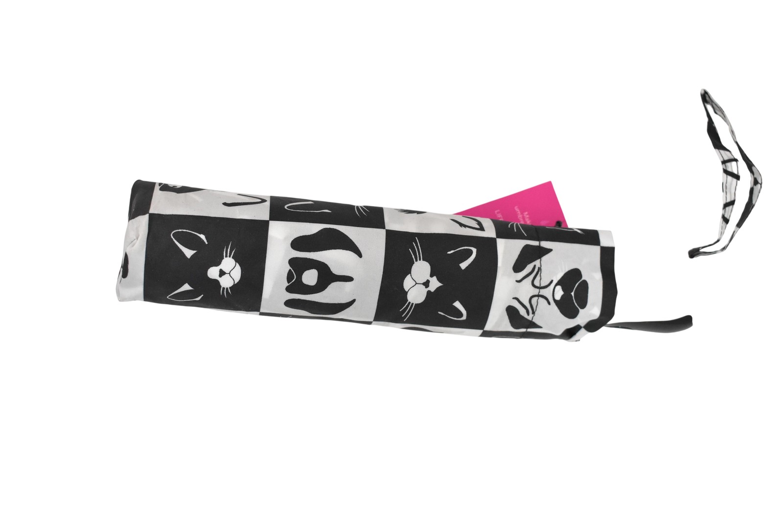 ShedRain Umbrella Black Cat Print Compact Folding Auto Open Womens One Size
