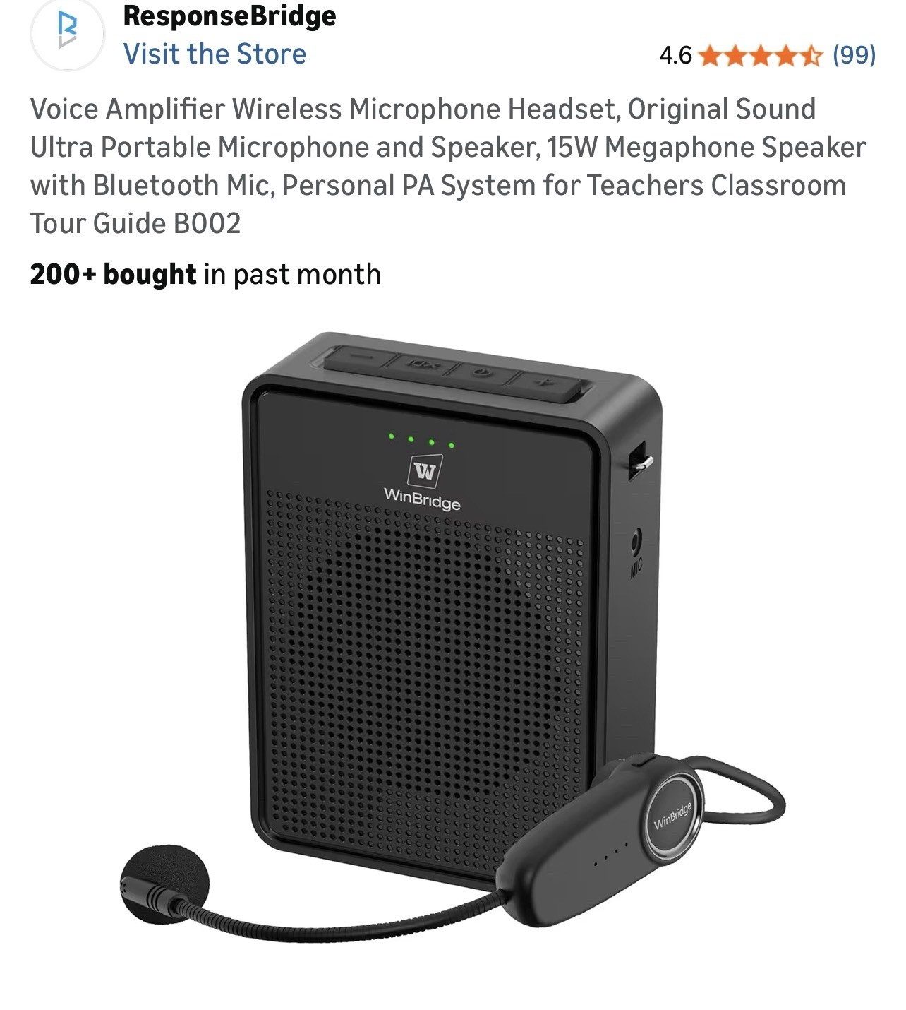 WINBRIDGE (B002) WIRELESS ORIGINAL VOICE AMPLIFIER