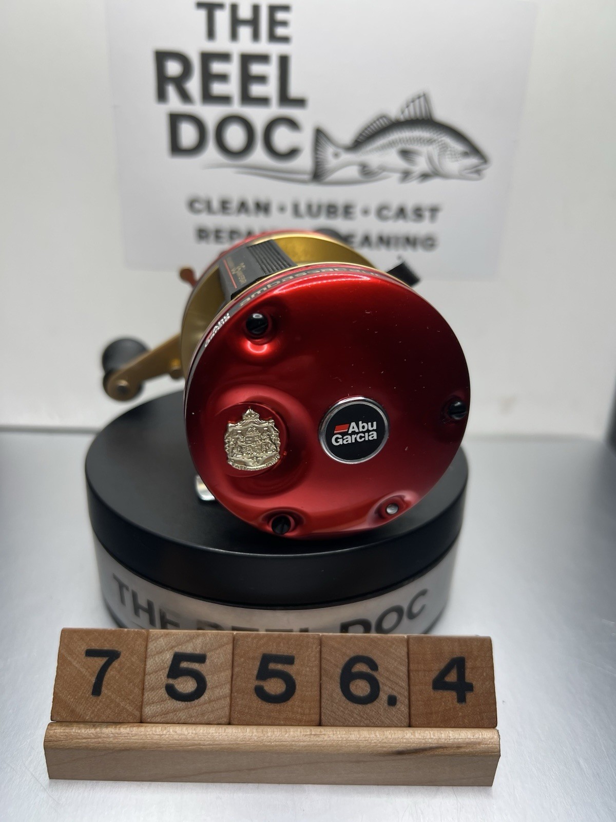 Abu Garcia 5000 35th Anniversary Red Gold Sweden 75564 Serviced By The Reel Doc