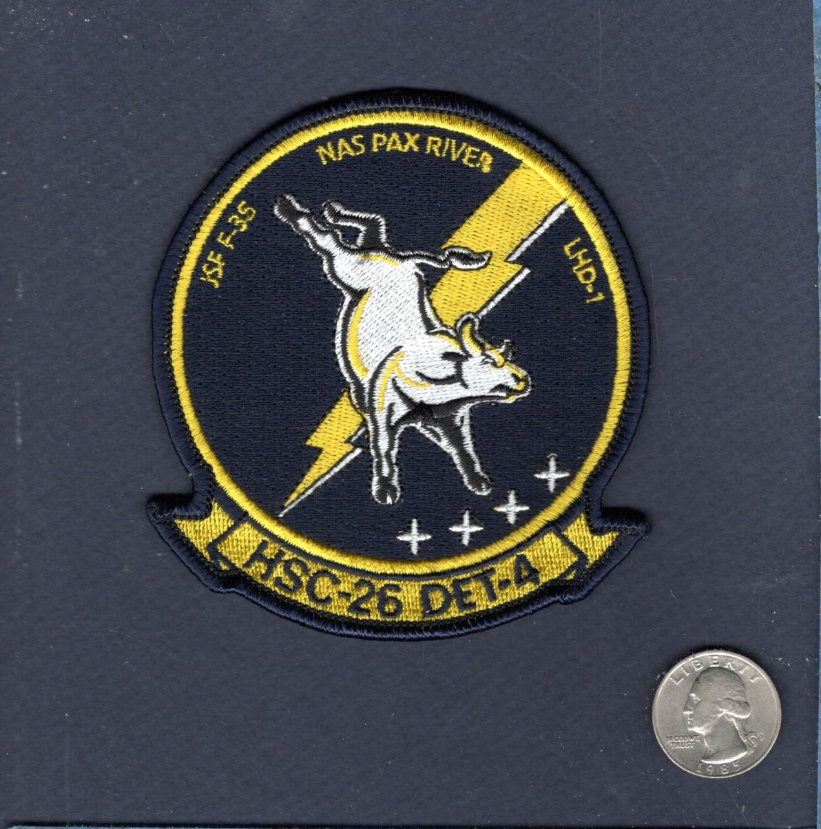 HSC-26 CHARGERS DET 4 NATC NAS PAX RIVER LHD-1 US Navy Squadron Patch