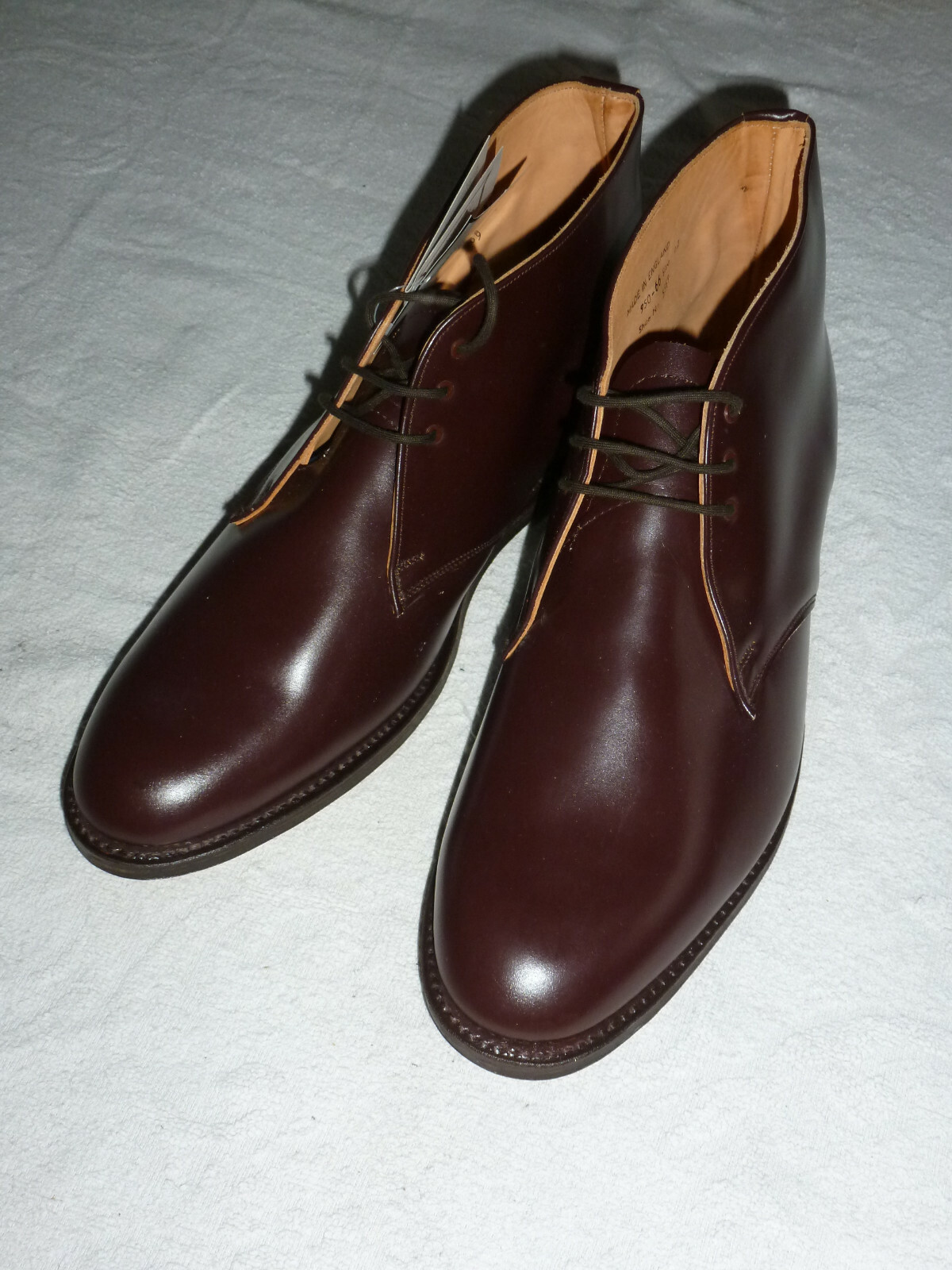 Chukka Boots Derby Handmade Made in England Shoes 46 12 Polish